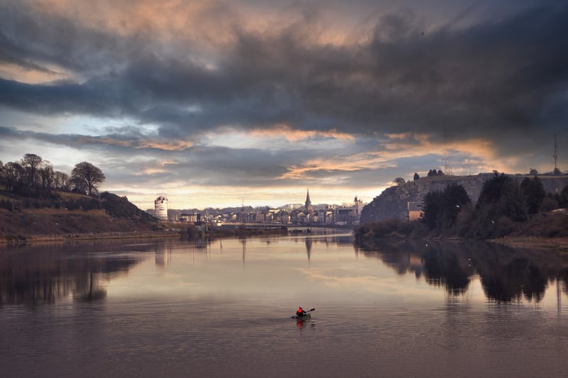 Kayaking in the river